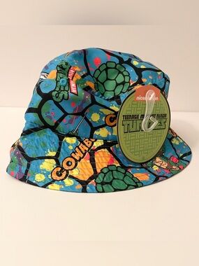 Bioworld Nickelodeon TMNT Teenage Mutant Ninja Turtles Bucket Hat Cowabunga NWT
